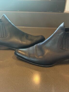 Henry Beguelin Black Leather Ankle Boots